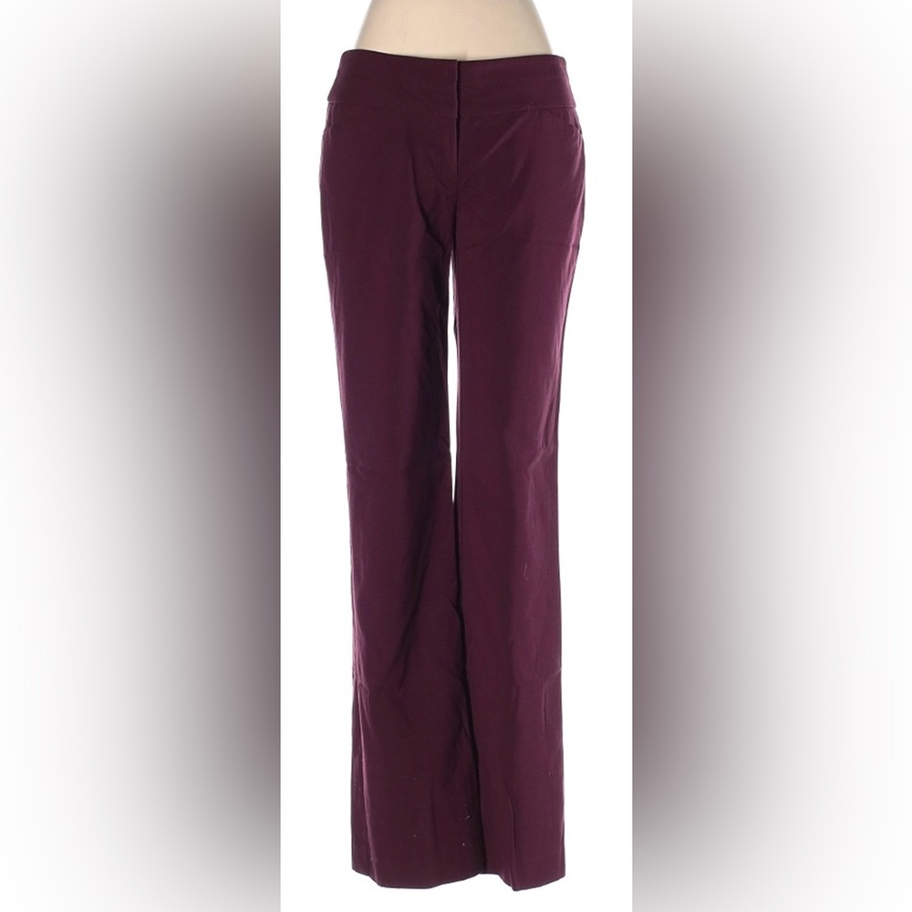 Ann Taylor LOFT~Women’s Straight Leg Dress Pants~Burgundy ~ Size 0
